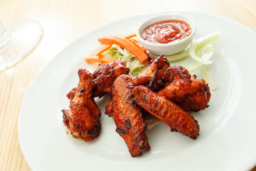 buffalo chicken wings with beer