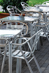 aluminum tables and chairs