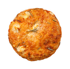 Round Focaccia isolated