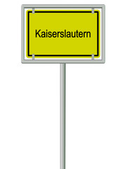 Kaiserslautern - Ortsschild