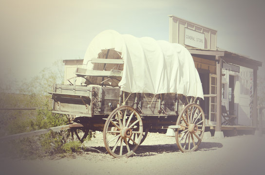 Wild west wagon and General Store