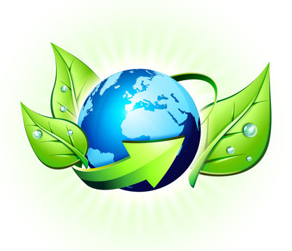 ecology concept in the world - europe