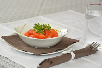 Tomaten Kresse Salat