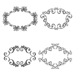 Decorative Ornamental Frame for Text. Design element