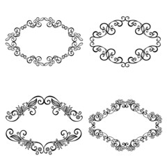 Decorative Ornamental Frame for Text. Design element