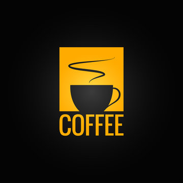 coffee menu cup design background