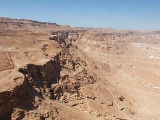Fototapeta na wymiar widok z twierdzy Masada, Izrael