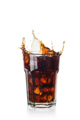 Splash of Cola with ice