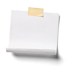 white note paper office business