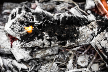 abstract background of burning coals
