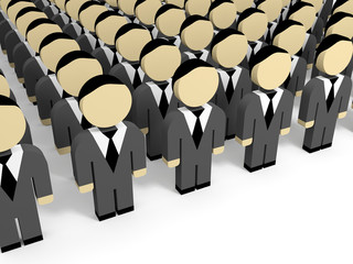 Fototapeta premium 3D business people.