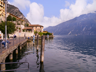 Fototapeta premium Limone on Lake Garda Italy
