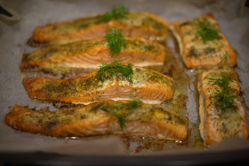Seasoned savory fish fillets