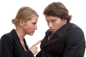 Female boss threatening