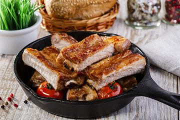 baked pork ribs
