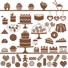 Various sweets collection
