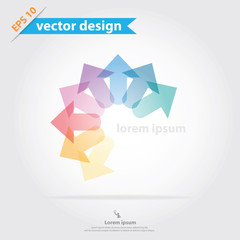 Colorful vector design for workflow layout, diagram, number opti