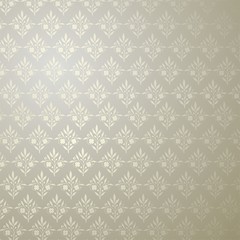 Silber Ornament Tapete Silver Wallpaper