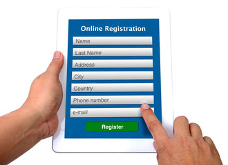 Online registeration form.