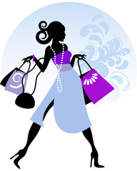 Lady in shopping
