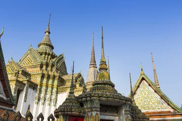 Deurstickers Authentic Thai Architecture in Wat Pho at Bangkok of Thailand © bennnn