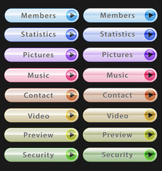 Web design buttons collection