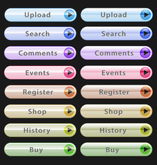 Web design buttons collection