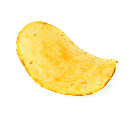 Potato chips isolated