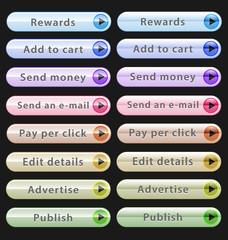 Web design buttons collection
