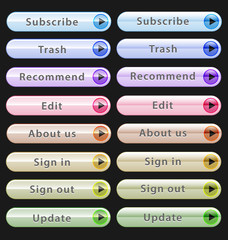 Web design buttons collection