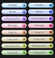 Web design buttons collection