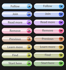 Web design buttons collection