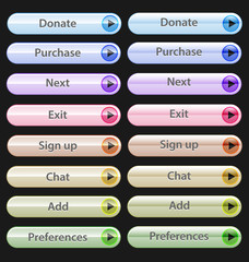Web design buttons collection