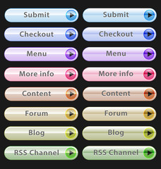 Web design buttons collection
