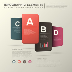 abstract banner infographics