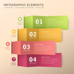 abstract banner infographics