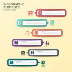 abstract banner infographics