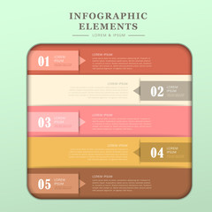 abstract banner infographics