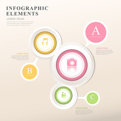 abstract option infographics