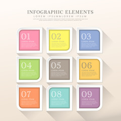 abstract tag infographics