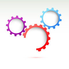 Creative gear energy technological background