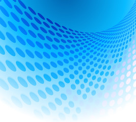 Blue dots background abstract