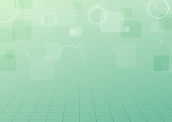 Modern green technology connection background