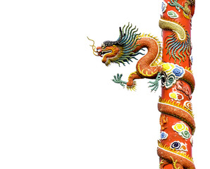 Chinese dragon image in Chinese temple