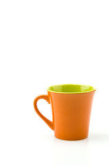 Isolated Orange mug