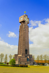 Obraz premium Yzer tower in Diksmuide flanders Belgium biggest cross war