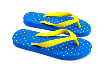 Flip flops isolated white background