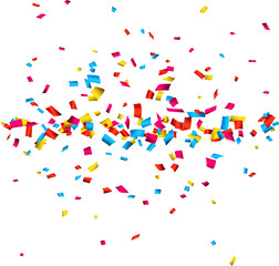 Confetti celebration background.