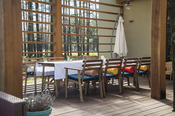 Open air restaurant