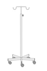 cartoon image of saline stand